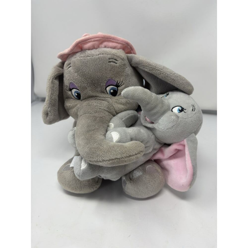 Disney Parks baby Dumbo and Mrs. Jumbo plush set 15"